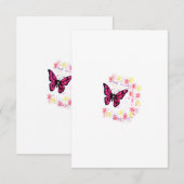 Buterfly Bedankkaart (Voorkant / Achterkant)