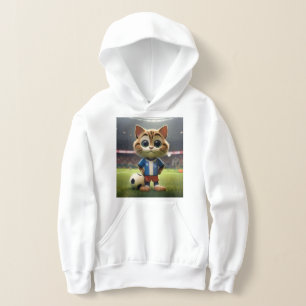 "Buteur parfait : Le chat de football 3D" Sweat à