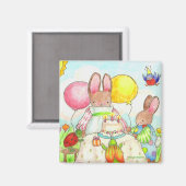 butin d'anniversaire de fêtes de lapin aimant (Recto/Verso)