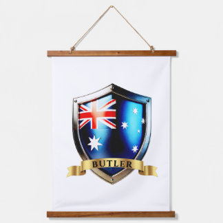 Butler Australië Heraldisch Naam Schild Hangend Wandkleed