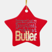 Butler Extraordinaire Keramisch Ornament (Achterkant)