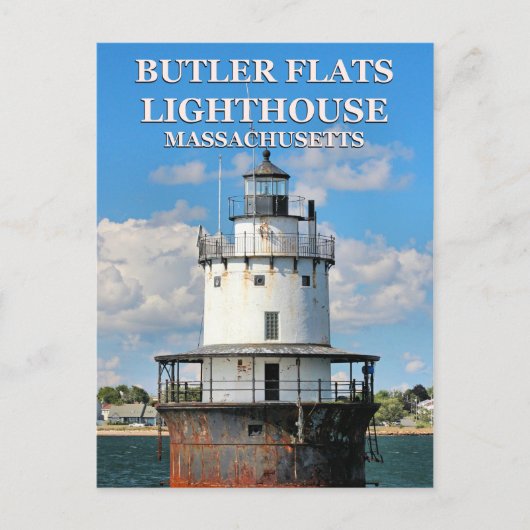 Butler Flats Lighthouse, Massachusetts Carte Posta (Devant)