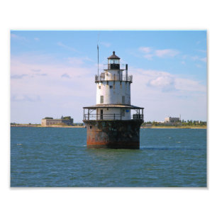 Butler Flats Lighthouse, Massachusetts Photo Print Foto Afdruk