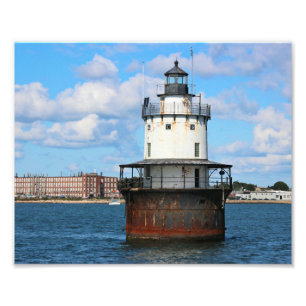 Butler Flats Lighthouse, Massachusetts Photo Print Foto Afdruk