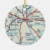 Butler PA Keramisch Ornament (Voorkant)