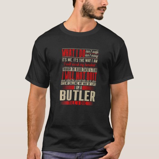 Butler T-shirt (Voorkant)