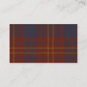 Butler Tartan Shield Visitekaartje (Achterkant)