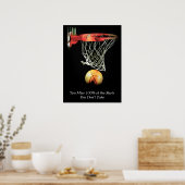 Buts Citation Motivationnelle Poster de basket-bal (Cuisine)