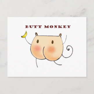 Butt Monkey Briefkaart