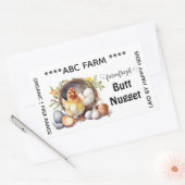 Butt nuggets eierkarton label Rectangle (Envelop)