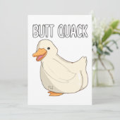 Butt Quack Kaart (Staand voorkant)
