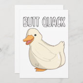 Butt Quack Kaart (Voorkant / Achterkant)