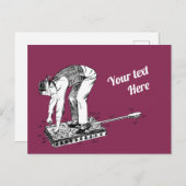 Butt Spanking Machine Patent Briefkaart (Voorkant / Achterkant)