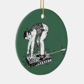 Butt Spanking Machine Patent Keramisch Ornament (Rechts)