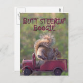 BUTT STEERIN' BOOGIE BRIEFKAART (Voorkant / Achterkant)
