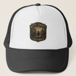 Butte County California – Gold Rush badge design Trucker Pet