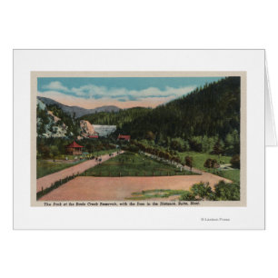 Butte, la TA - vue de parc de Reservior de crique