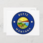 Butte Montana Briefkaart (Voorkant / Achterkant)