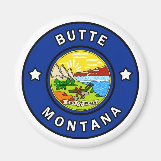 Butte Montana Magneet (Voorkant)