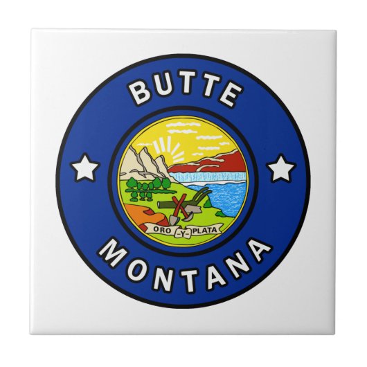 Butte Montana Tegeltje (Voorkant)