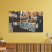 Butte, Montana - Underground Motor Canvas Afdruk (Insitu (Woonkamer))