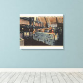 Butte, Montana - Underground Motor Canvas Afdruk (Insitu (Houten vloer))