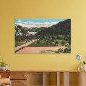 Butte, MT - Uitzicht van het Basin Creek Reservior Canvas Afdruk (Insitu (Woonkamer))