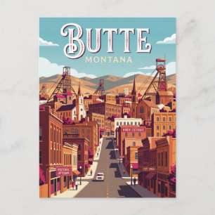 Butte (Verenigde Staten) Briefkaart
