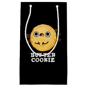 Butter Cookie Funny Food Pun Dark BG Klein Cadeauzakje