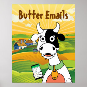 Butter Emails Politieke Humor Poster