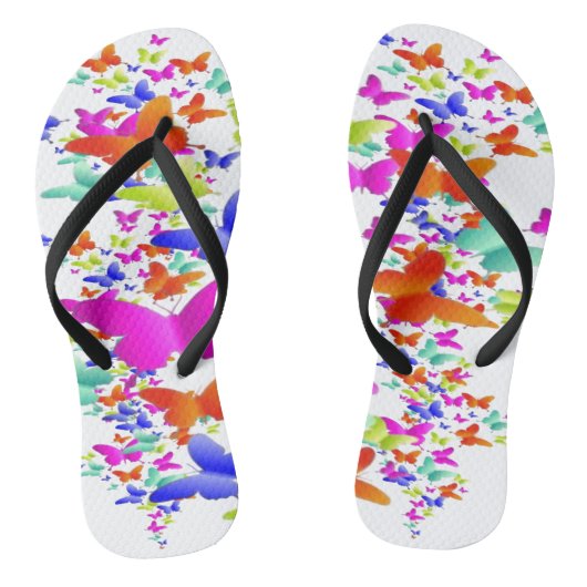 Butter Fly Art ontwerp Teenslippers (Voetbed)