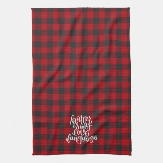 Butter is my Love Language  Theedoek (Verticaal)