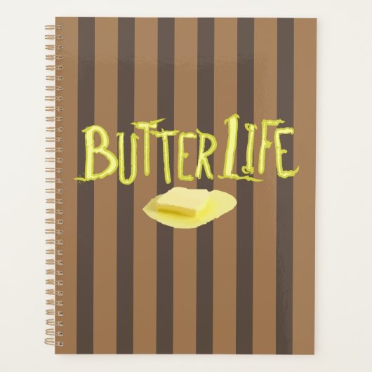 Butter Life Bruine Strepen BG Planner (Voorkant)