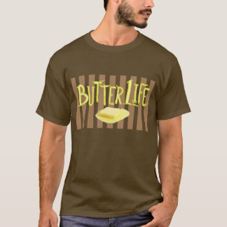 Butter Life Bruine Strepen BG T-shirt