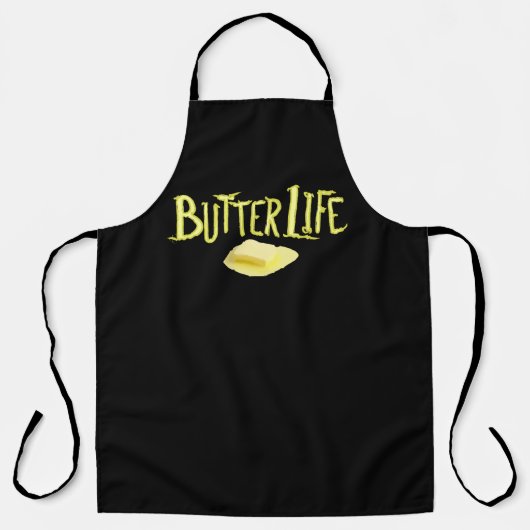 Butter Life Zwart BG Schort (Voorkant)