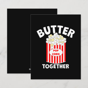 BUTTER Samen Film Popcorn Feestdagenkaart