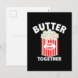 BUTTER Samen Film Popcorn Feestdagenkaart