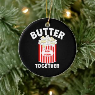 BUTTER Samen Film Popcorn Keramisch Ornament