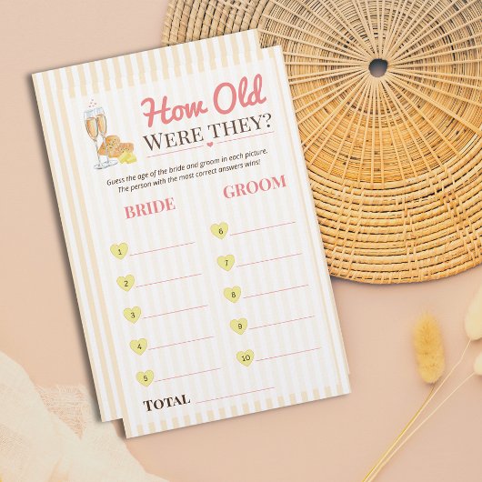 Butter Together bridal Game How Old Were They ?