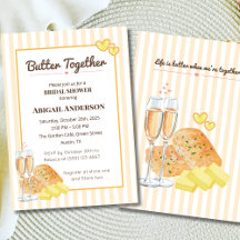 Butter Together Bridal Shower Butter & Bread Theme