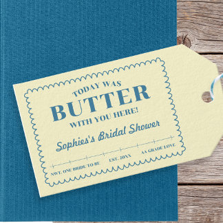 Butter With You Yellow Blue Vintage Bridal Shower Cadeaulabel