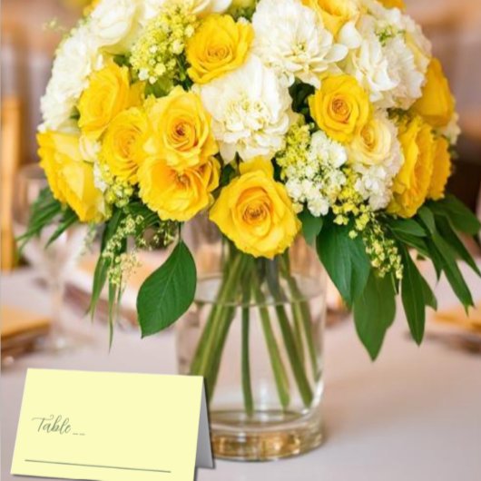 Butter Yellow en Sage Minimalist Wedding