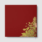 Butter Yellow, Gold & Deep Red Floral Christmas (Verso)