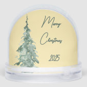 Butter yellow & Green Watercolor Christmas Tree (Arrière)