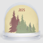 Butter Yellow Red & Green Pine Tree Christmas (Avant)