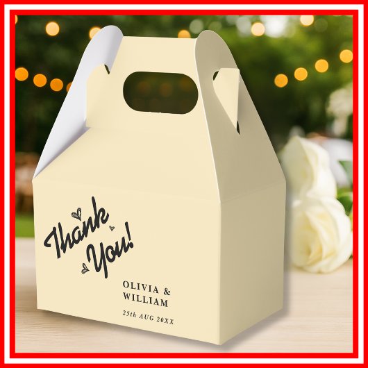 Butter Yellow Wedding Bedankt Bedankdoosjes