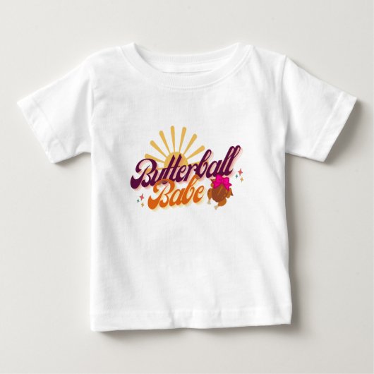 Butterball Babe Meisje Kinder T-shirt (Voorkant)