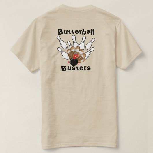 Butterball Busters - T-shirt (Design achterkant)