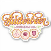 BUTTERBEER™ Available At Wizarding Taverns Sticker (Voorkant)