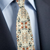 Buttercream Floral Stropdas